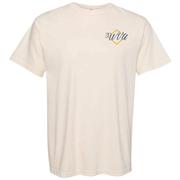 West Virginia Flags Stylized Script Comfort Colors Tee